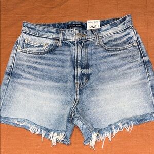 Lucky Brand Women's Light Blue Frayed Denim Shorts